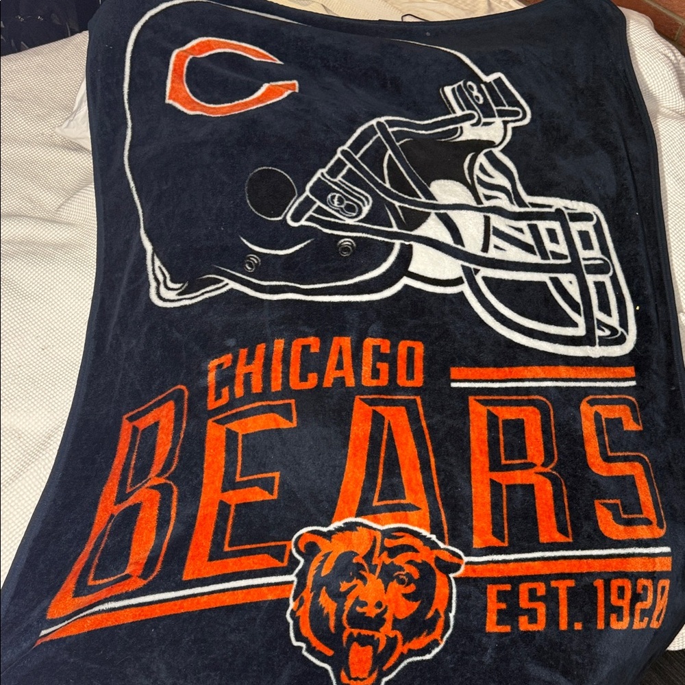 Chicago Bears Fleece Blanket - 4’ x 5’